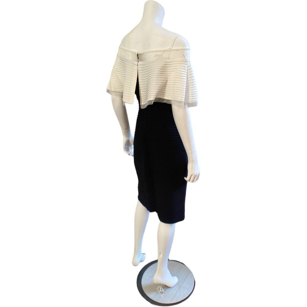 NWT Tadashi Shoji Tabora Off Shoulder Pintuck Jersey Dress, size Medium - Picture 11 of 16